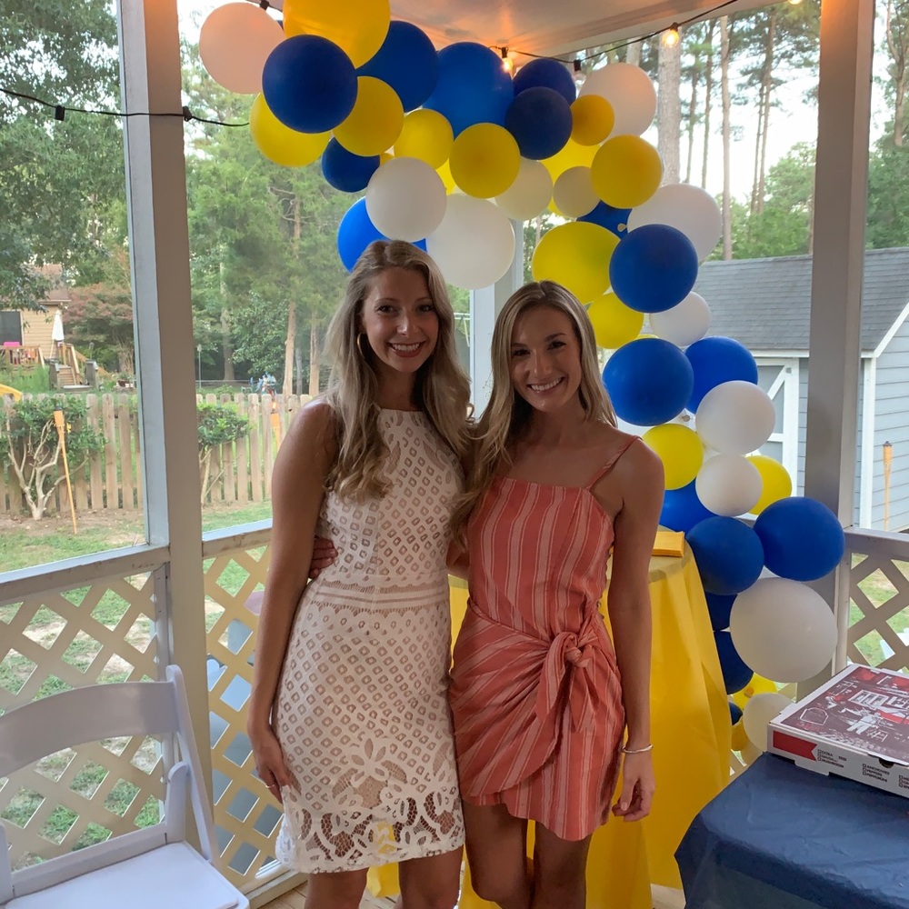 White lace dress with open back - Picture 5 of 5